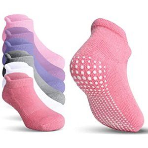 Pembrook Non-skid Toddler Socks 6 Pairs